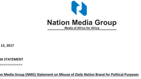 Nation Media Group (NMG) Statement on Misuse of Daily Nation Brand for Political Purposes